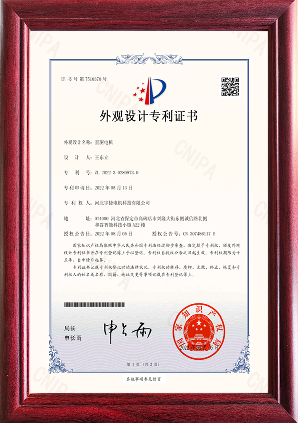 Design Patent Certificate370